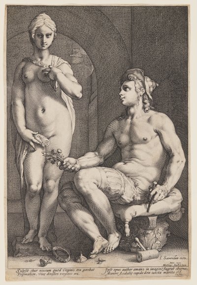 ピグマリオンとガラテア 作： Hendrick Goltzius