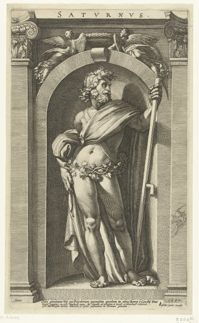土星 土星（天体のタイトル） 古典八神（シリーズタイトル） 作： Hendrick Goltzius