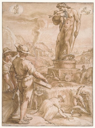 土星 セブンプラネット（シリーズタイトル） 作： Hendrick Goltzius