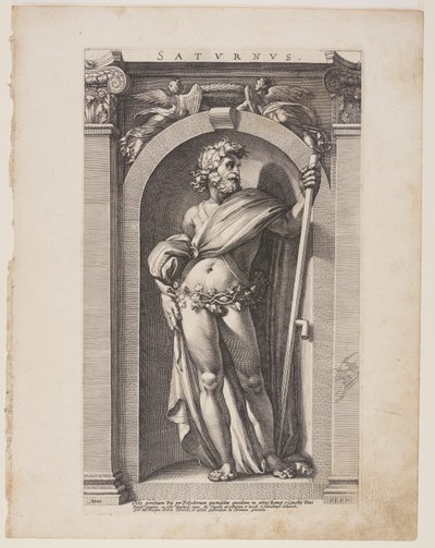 サトゥルヌス（土星）、『8つの異教の神々』より 作： Hendrick Goltzius