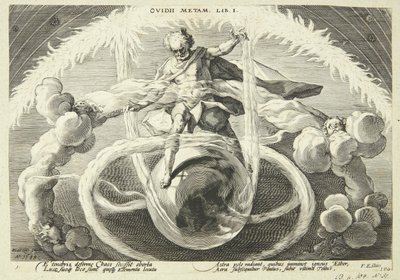 四大元素の創造 作： Hendrick Goltzius