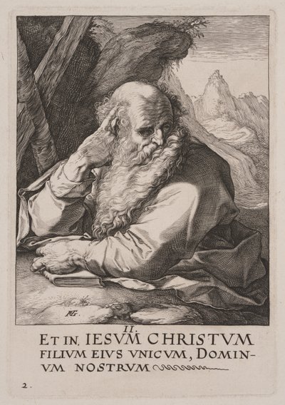 聖アンデレ、キリスト、使徒、聖パウロと信条より 作： Hendrick Goltzius