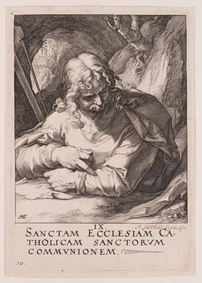 小さき聖ヤコブ、キリスト、使徒、聖パウロと信条より 作： Hendrick Goltzius