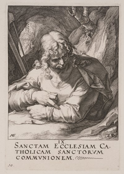 小さき聖ヤコブ、キリスト、使徒、聖パウロと信条より 作： Hendrick Goltzius