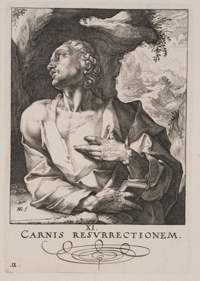 聖ユダ・タデオ、キリスト、使徒、聖パウロと信条より 作： Hendrick Goltzius