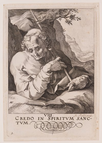 聖マタイ、キリスト、使徒、聖パウロと信条より 作： Hendrick Goltzius