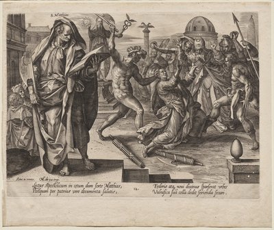 聖マティアス 作： Hendrick Goltzius