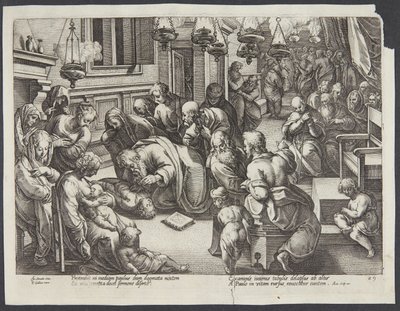 聖パウロはユーティコスを育てた 作： Hendrick Goltzius