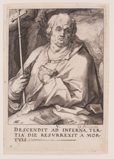 聖フィリポ、キリスト、使徒、聖パウロと信条より 作： Hendrick Goltzius