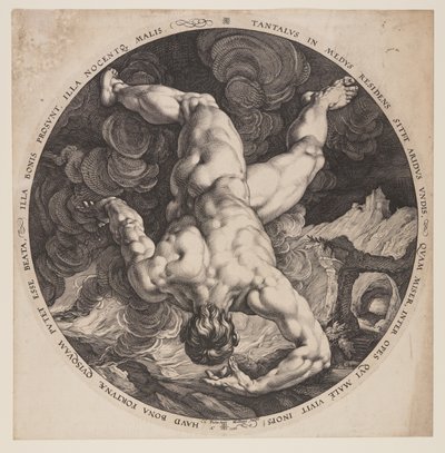 タンタロス、『4人の不名誉な男』より 作： Hendrick Goltzius