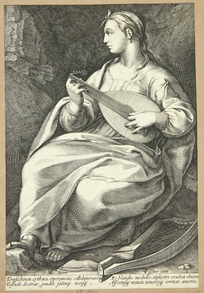 テルプシコア 作： Hendrick Goltzius
