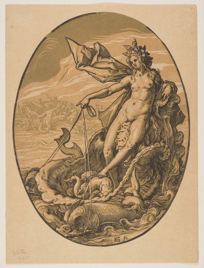 神々』より「テティス 作： Hendrick Goltzius