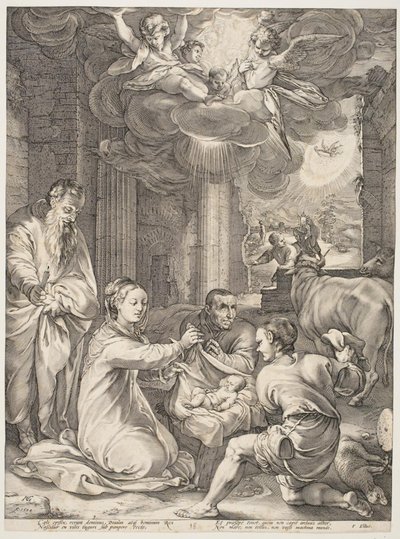 羊飼いの礼拝 作： Hendrick Goltzius