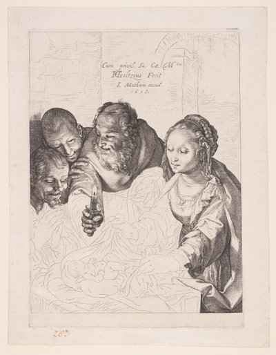 羊飼いたちの礼拝 作： Hendrick Goltzius