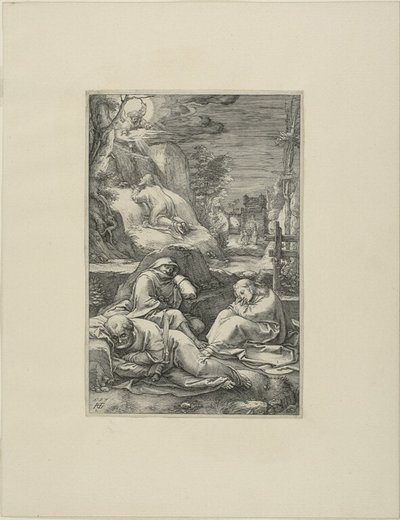 キリストの受難』より「庭園の苦悩」第2曲 作： Hendrick Goltzius