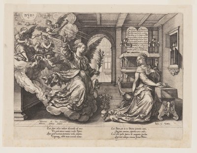 受胎告知 作： Hendrick Goltzius