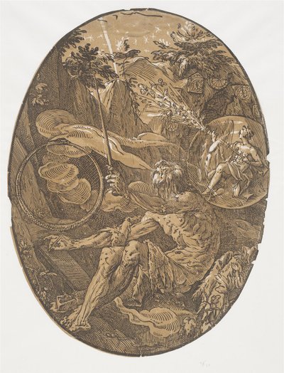 永遠の洞窟 (魔法使い) 作： Hendrick Goltzius