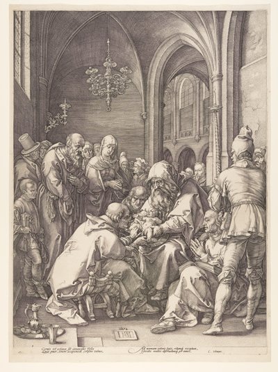 割礼、『キリストの誕生と生涯』より 作： Hendrick Goltzius