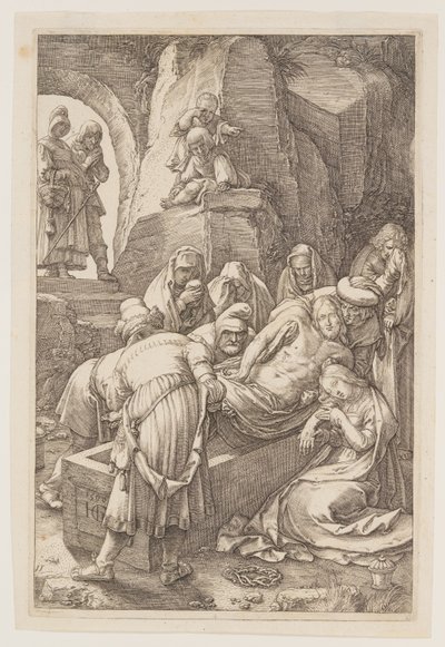 受難』より「埋葬 作： Hendrick Goltzius