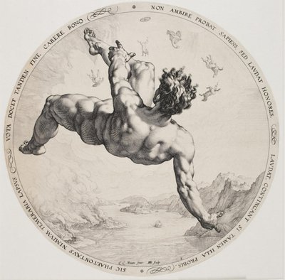 The Four Disgracers - フェートン 作： Hendrick Goltzius