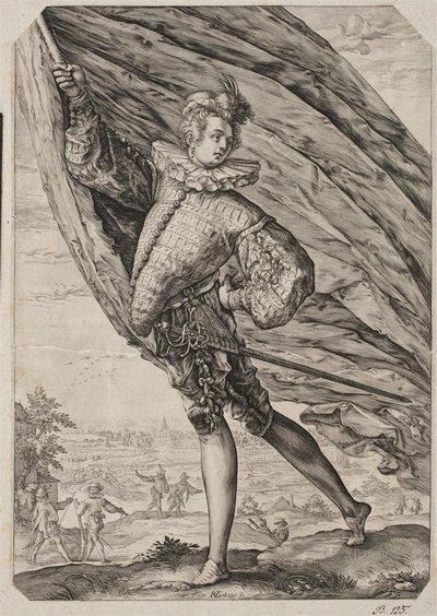 偉大なる旗手 作： Hendrick Goltzius