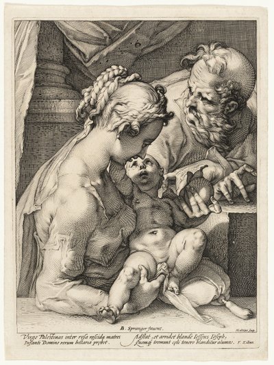 聖家族 作： Hendrick Goltzius