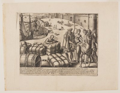 無知な公証人（『法の濫用』より） 作： Hendrick Goltzius