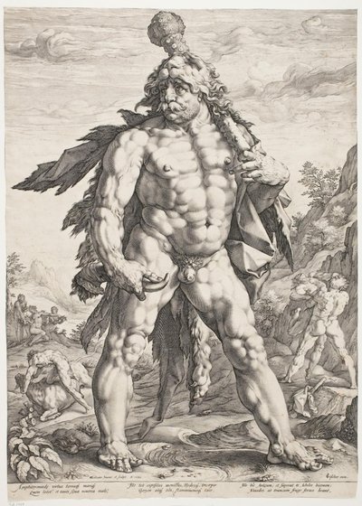 大きなヘラクレス 作： Hendrick Goltzius