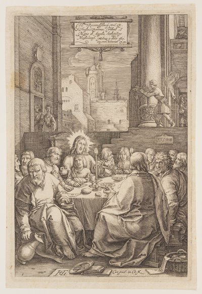 最後の晩餐（『受難』より 作： Hendrick Goltzius