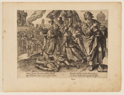 聖ヨハネの殉教（『キリストと使徒たちの殉教』より 作： Hendrick Goltzius