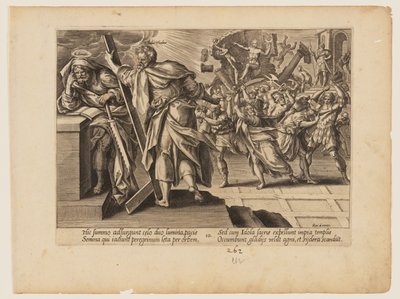 聖シモンとユダ・タダイオスの殉教（『キリストと使徒たちの殉教』より 作： Hendrick Goltzius