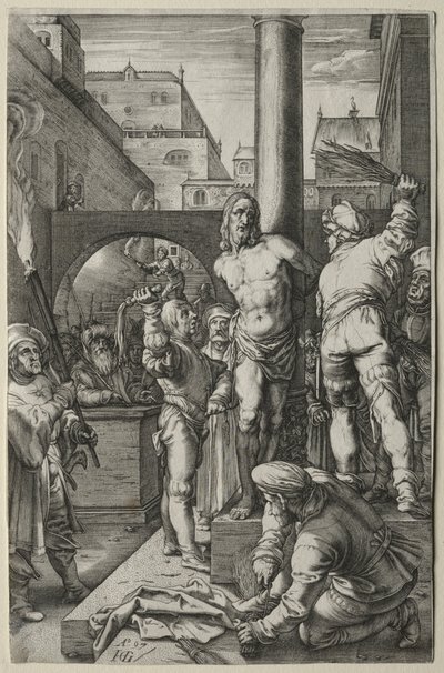 パッション: 鞭打ち 作： Hendrick Goltzius