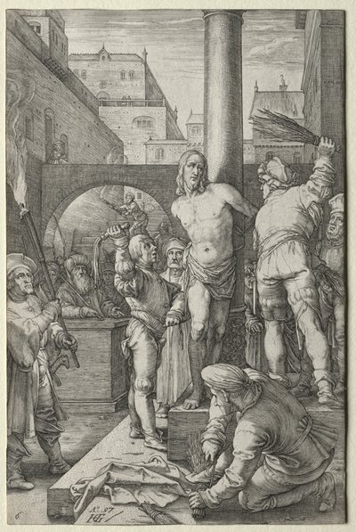 パッション: 鞭打ち 作： Hendrick Goltzius