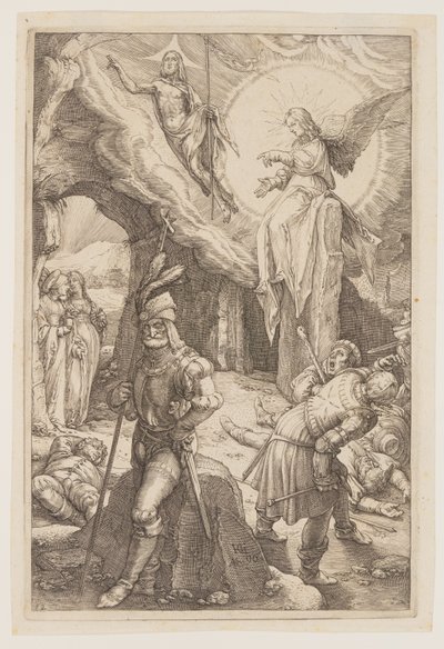 受難』より「復活 作： Hendrick Goltzius