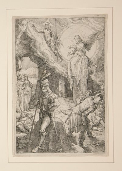The Resurrection, from The Passion, #12 in a series of 12 engraving 作： Hendrick Goltzius