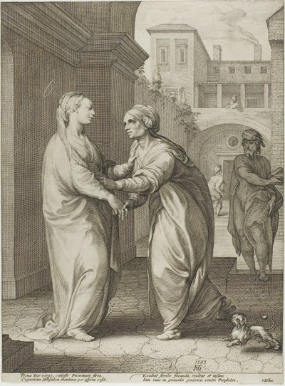 キリストの誕生と初期の生涯』より「訪問」、2枚目 作： Hendrick Goltzius
