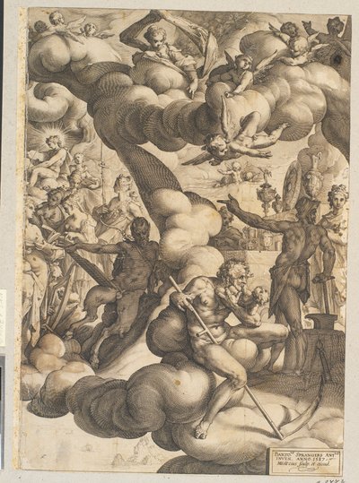 キューピッドとプシュケーの結婚式 作： Hendrick Goltzius