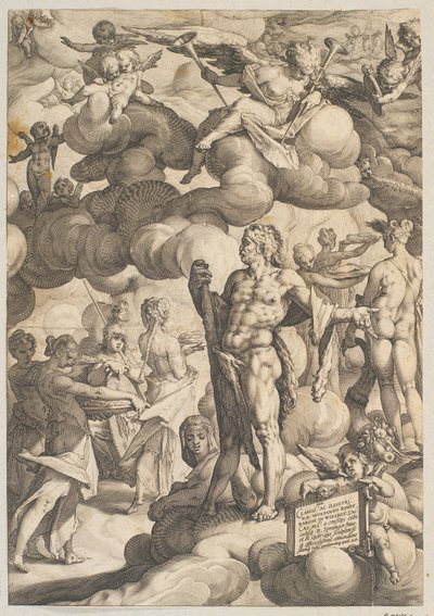 キューピッドとプシュケーの結婚式 作： Hendrick Goltzius