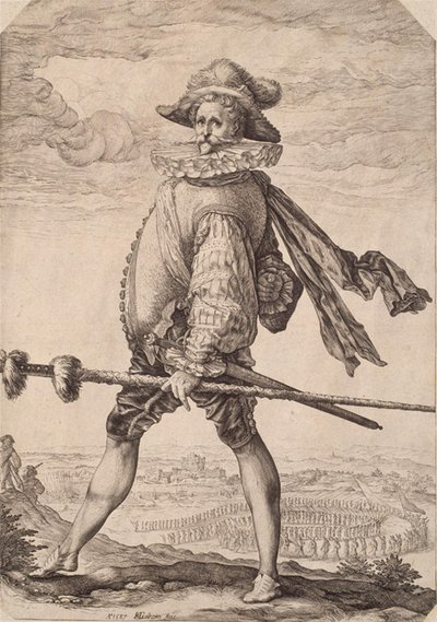 歩兵隊長 作： Hendrick Goltzius