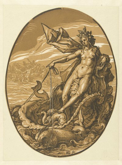 テティス 神と女神（シリーズタイトル） 作： Hendrick Goltzius