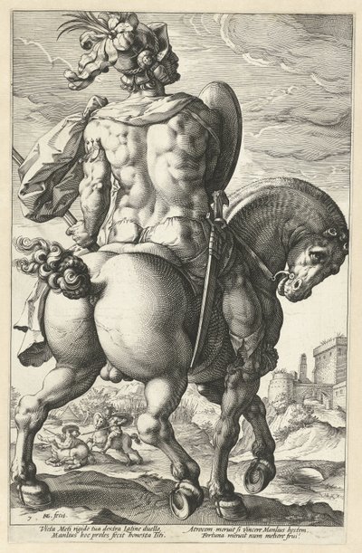 タイタス・マンリウス ローマの英雄 (シリーズタイトル) 作： Hendrick Goltzius