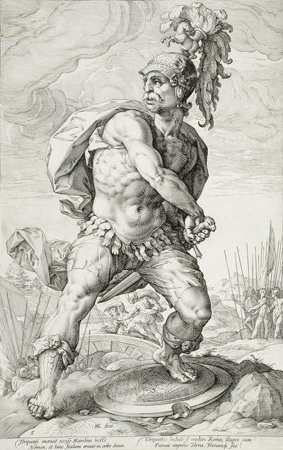 ティトゥス・マンリウス・トルクァトゥス 作： Hendrick Goltzius