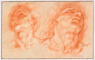 ラオコーンの息子たちというアンティークにちなんだ2人の男性の頭部 作： Hendrick Goltzius