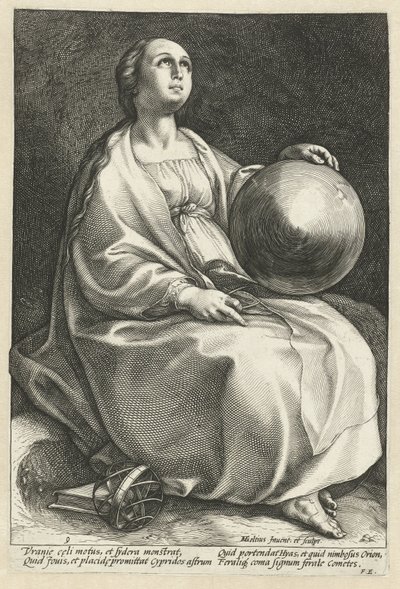 ウラニア 9人のミューズ（シリーズタイトル） 作： Hendrick Goltzius