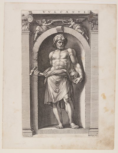 ヴルカヌス、『8つの異教の神々』より 作： Hendrick Goltzius