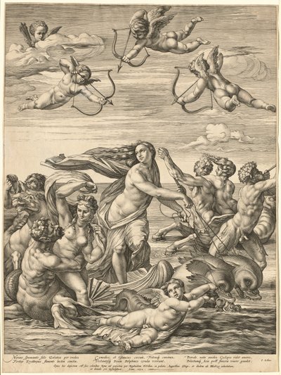 ガラテアの勝利 作： Hendrick Goltzius after Raphael