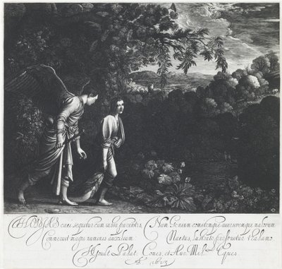 天使と一緒のトビアス 作： Hendrick Goudt
