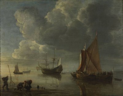 穏やかな海、1655年～1657年 作： Hendrick Jacobsz. Dubbels