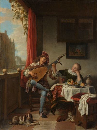 リュートニスト リュート奏者 作： Hendrick Martensz. Sorgh