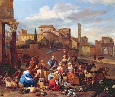 イタリアの野菜市場 作： Hendrick Mommers